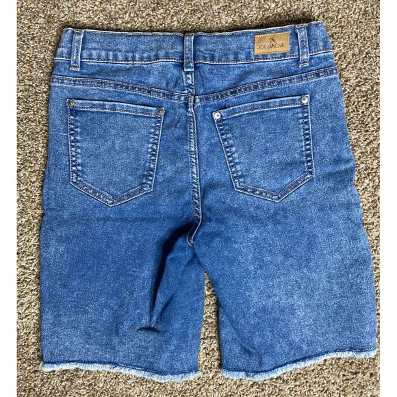 Jordache Bermuda High Rise Shorts Girls Size 16 Multicolor Stars Be Happy - Picture 2 of 12